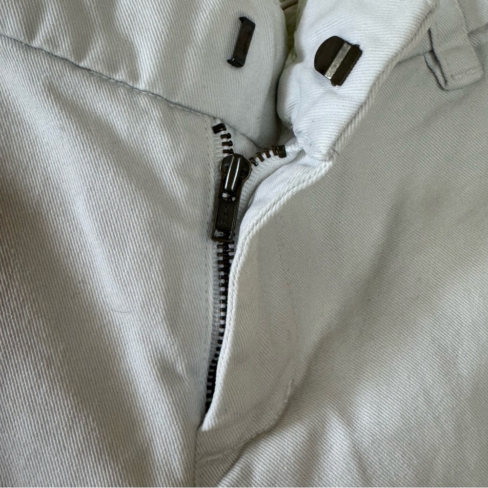 Vintage Americana Eagle Womens Bermuda Shorts Cream Size‎ 8 Zip - Picture 3 of 9